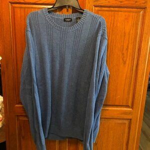 VanHeusen Men's Long Sleeved Blue Sweater Size XL